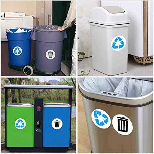 Етикети NUOBESTY 6 Листа Стикер за рециклиране Стикери Стикер За боклук кофи Стикер за боклук на резервоара