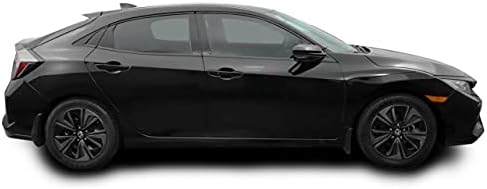 Vinyl Тампон SlickMod Chrome Delete Затемняющая за украса на прозорци хечбек Honda Civic -2021 (черен гланц)