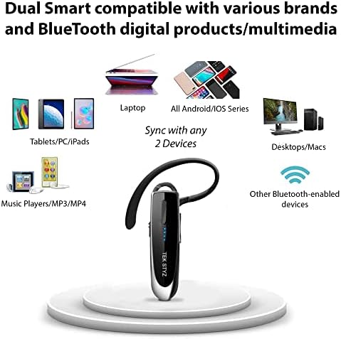 Слушалки TEK STYZ, съвместима с OnePlus 10 Pro, безжична слушалка-подложка Bluetooth 5,0, водоустойчив IPX3,