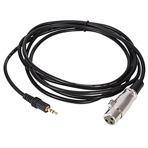 Аудио кабел AUZMPIHT Premium 10 фута XLR конектор 1/8 3,5 мм стереоразъема - идеален за микрофони, високоговорители, сценични dj-и и още много Други - Здрав черен кабел + е Съвмести?