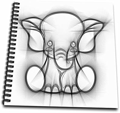 3D Скица рози Слон за Детски Книги за Рисуване