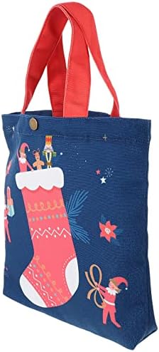 VALICLUD, холщовая чанта-тоут, чанти от 2 теми, коледна чанта, чанта за коледни предложения, холщовые Коледни