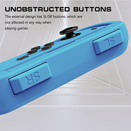 Дръжки за Nintendo Switch OLED Joy Con & Switch Joy Против, Ергономична ръкохватка, устойчив на абразия комплект