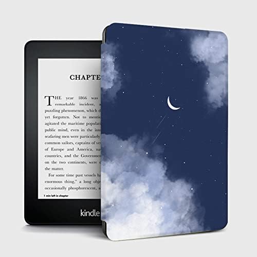 Тънък калъф за изцяло нов Kindle - Калъф от изкуствена кожа с автоматична функция за събуждане/сън-Подходящ за напълно нов KPW1-2-3/