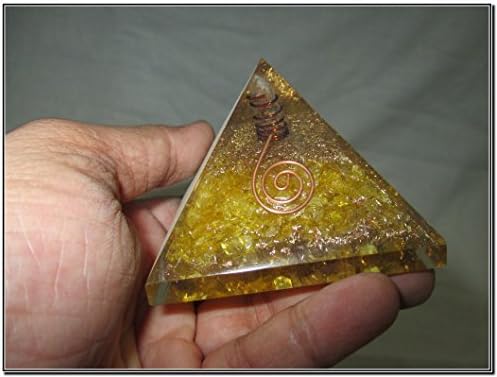 Взривяване На Жълтата Чакра Оргоновая Пирамида Кристали, Скъпоценни Камъни, Мед Метал Безплатна Брошура Взривяване На Международната