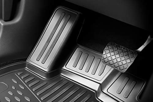 Подходящ за 2020-2023 Toyota Corolla Седан, Подови стелки преден и 2-ри ред Комплект плочки за седалки 3D Custom Fit