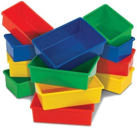 Дървена кутия за сортиране и съхранение на KidKraft с 12 Пластмасови контейнери - Brights & Espresso, подарък за деца от