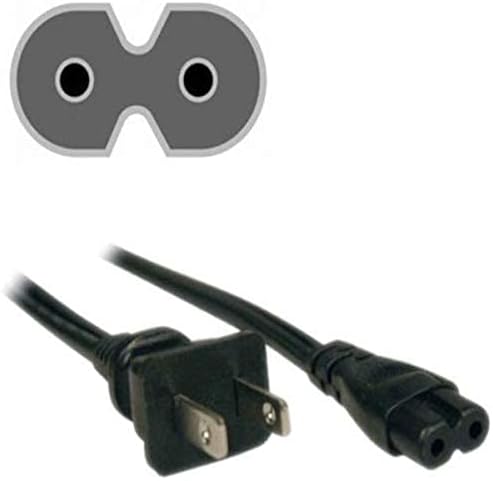 Захранващ кабел ac HQRP, съвместим с Samsung LN40D550K1F, LN40D560F9H, LN40D567F9H, LN40D568F9H, LN40D610M4F,