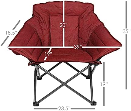 Zenithen Limited Преносими Меко складное стол Guidesman за къмпинг и почивка (червено, опаковка от 2 броя)