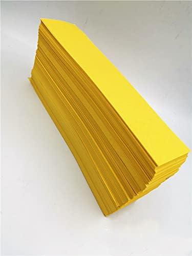 WellieSTR 100шт (30x8 см) Даоистки Аксесоари, Добра Жълта Хартия, Празна Жълта Хартия, Празна Хартия Фу, Празна