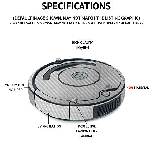 MIGHTY SKINS Обвивка от въглеродни влакна MightySkins е Съвместима с iRobot Roomba s9 + Вакуумно-пространствена претоварване | Текстурирани покритие от въглеродни влакна | Лесно се н?