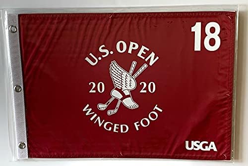 Открит флаг на САЩ 2020 крилата foot голф с червено шелкографическим логото на пин flag new