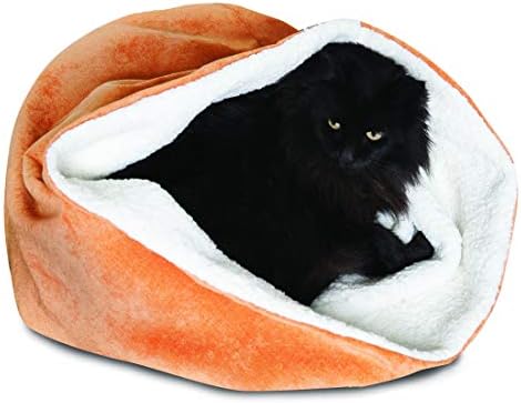 17-инчовата Вила Vintage Burrow Cat Bed, Сив