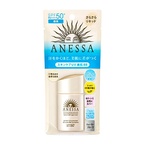 Тонален крем ANESSA Perfect UV Sunscreen Skincare BB Foundation 25ml -A1 Light -BB тонален крем със силна защита от uv дори при поглъщане на пот или себум. Козметични слънцезащитни продукти за защ?