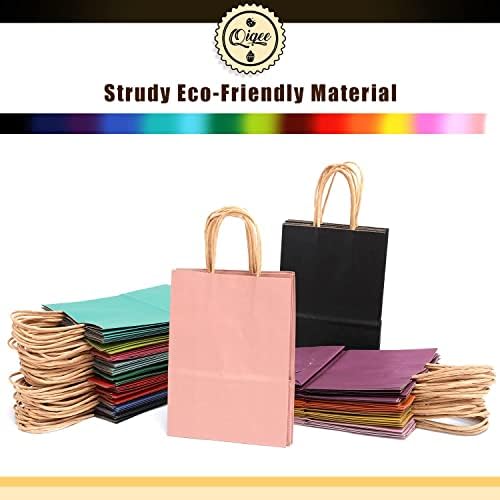 Хартиени торби от 32 опаковки с дръжки на Едро 8,26 × 6 Х 3,15 Малки Подаръчни опаковки 16 Различни Цветови пакети за възрастни