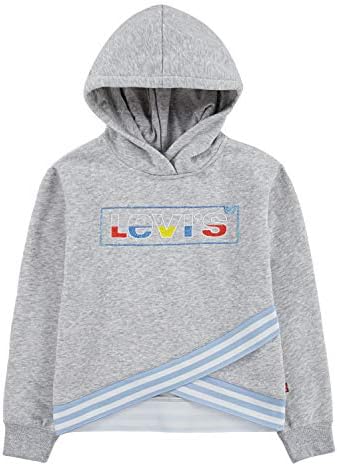 Hoody-пуловер с висока засаждане за момичета Levi ' s