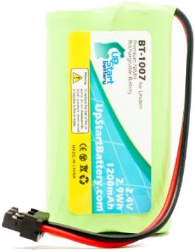 Подмяна на батерията Uniden DECT1560-2 - Съвместим с акумулаторна батерия за безжичен телефон Uniden BT-1007 (1200 ма 2,4 В NI-MH)
