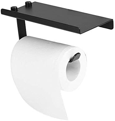 Титуляр хартиени кърпи WSZJJ-Титуляр на Ролка Тоалетна хартия, Стенен Държач Тоалетни Кърпички за Баня с Рафтове за съхранение