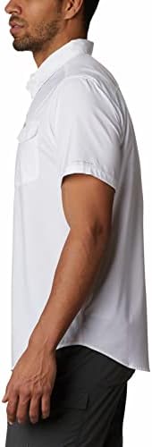 Однотонная Риза Columbia Men ' s Utilizer II с Къс ръкав, Бяла, Голям размер