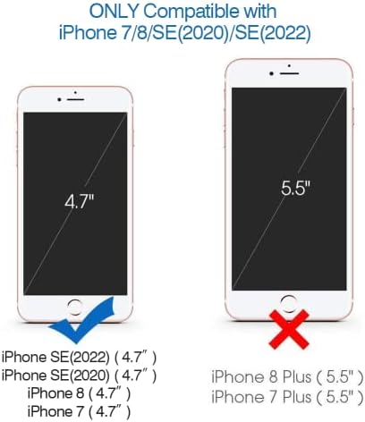 Калъф Miracase за iPhone SE 2022/2020, калъф за iPhone 8, калъф за iPhone 7 Силиконов Калъф От Гелевой гума За защита на