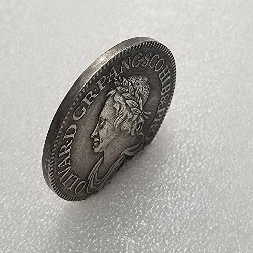 Старинни Занаяти 1658 Британската Сребърно Покритие Монета Чужд Сребърен Долар Кръгла Сребърна Възпоменателна Монета 1389