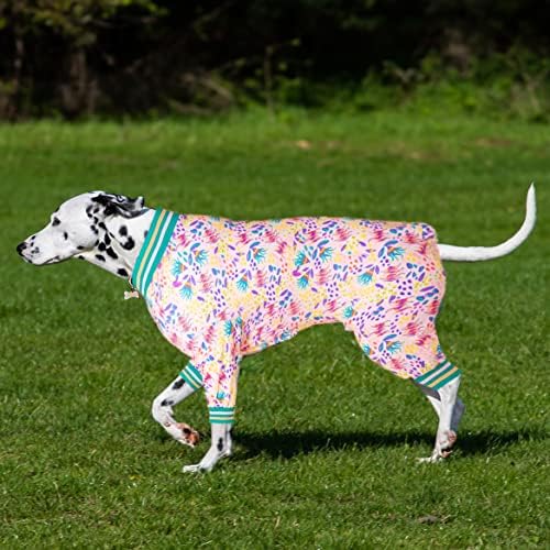 Пижами LovinPet за по-Големи Кучета, Пуловер-Пижами за Кучета, Послеоперационная Защитно Пижама с Висока Яка за Куче,