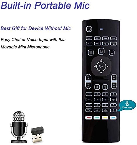 Air Mouse, Мини-Клавиатура MX3 Pro с подсветка, Гласово Дистанционно управление, Мини Безжична Клавиатура и IR модул