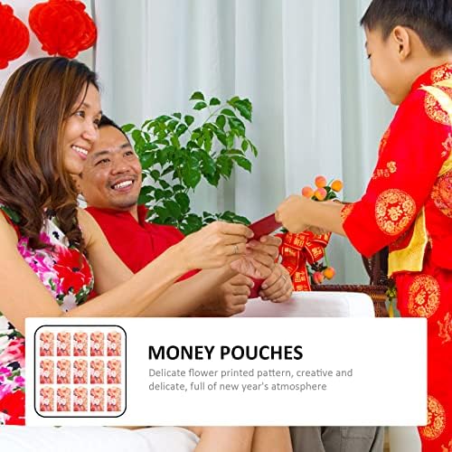 LUOZZY 30 бр Цветни-Червени Пликове с Японски Пари Чанти Щастливи Парични Пликове 2023 Коледни Аксесоари за Партита