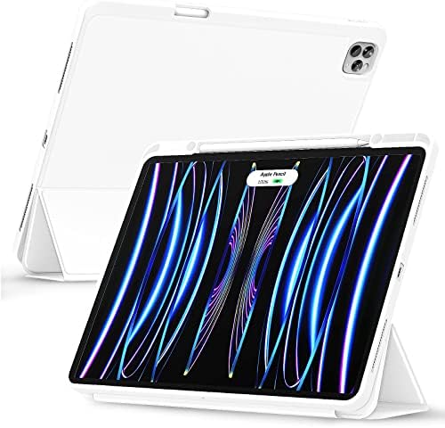 Gahwa iPad Pro 12,9-инчов калъф 2022/2021/2020/2018 с държач за моливи, трехстворчатой стойка Smart Case за iPad 6-ти/5-ти/4-ти/от