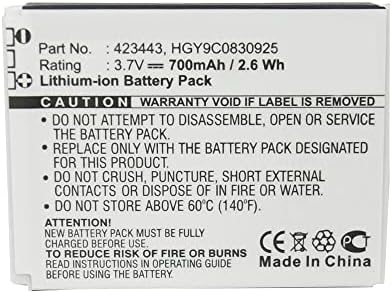 Батерия за безжични слушалки Synergy Digital, съвместим с FOXLINK 423443, батерии за безжични слушалки HGY9C0830925 (3,7 В, li-ion,