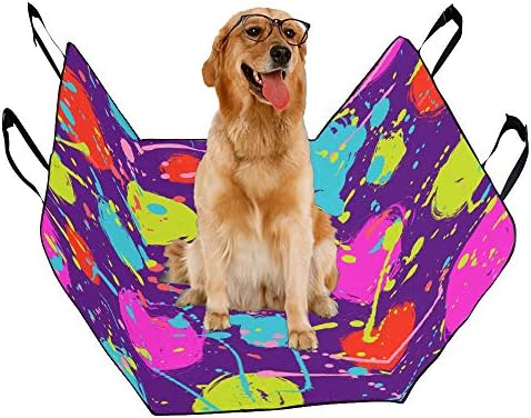 Калъф за седалка кучета ENEVOTX Обичай Точков Балон Ръчно изработени Със Сладък Печат, Покривала за автомобилни седалки за