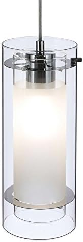Подвесное осветление XiNBEi Lighting Съвременно Подвесное осветление 1 Light с Прозрачни и морозостойким стъкло в хромированном