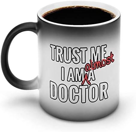 Повярвайте Ми, аз съм Почти Лекар, Креативна Керамична Чашата за Кафе С Обесцвечиванием, Имам Температура Чаша,