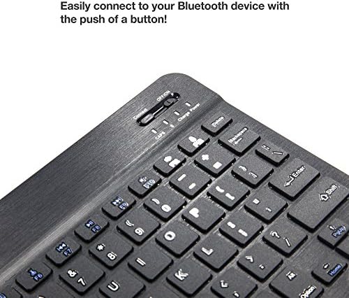 Клавиатурата на BoxWave, съвместима с RCA Viking II (10) (Клавиатура от BoxWave) - Клавиатура SlimKeys Bluetooth,