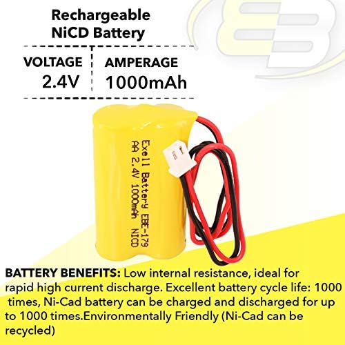 (3 комплекта) Батерия за аварийно осветление/излизане, Подходящ и замества Exitronix 10010034 P/N6200RP 6200RP