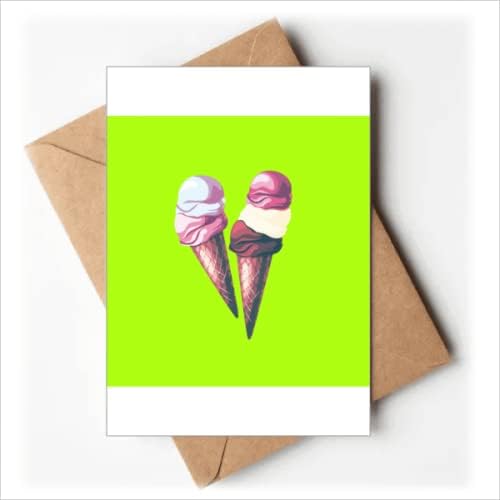 Раскрасьте Парче Плодов сладолед За рисуване Лепило Поздравителни Картички Вие сте поканени Покани