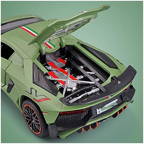 Мащабна модел на превозното средство за Aventador LP780-4, Лети под налягане, Метални Превозни Средства, Модел на автомобила, Звук и светлина, Подарък в съотношение 1:32 (Цвят