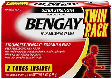 Анестетичен крем Bengay Strength Ultra 4 грама, /2 бр. (общо 8 унция)