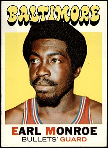 1971 Топпс Обикновена баскетболна карта 130 ърл Монро от Балтимор Буллитс Клас Отличен