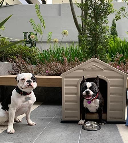 Къщички за кучета ЙО PIDO от пластмаса UBQ, 23 x 24 x 26,8 инча, за средни и малки домашни любимци, Предназначени