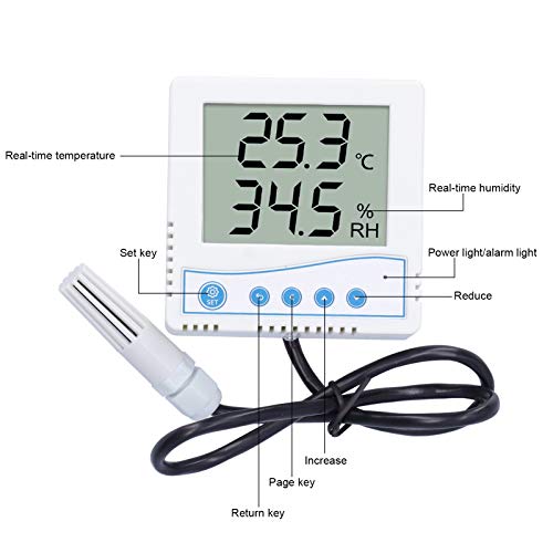 Сензор за температура и влажност на въздуха FTVOGUE, Електронен Сензор за Вътрешен Външен Термометър с LCD екран