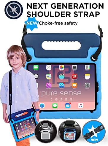 Детски калъф Pure Sense Buddy за iPad Mini 6 с антимикробно покритие - Калъф за таблет iPad Mini 6-то поколение с притежател