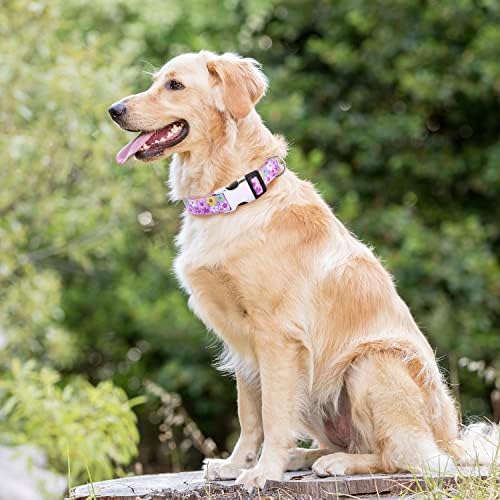 Яка TDTOK с регулируем цветен печат за малки кучета със средни размери, Меки Красивите нашийници за кучета със стилна