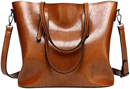 Дамски чанти-скитник FVOWOH, Дамски Модерна Чанта През рамо, Однотонная Чанта за пазаруване, чанта за пътуване в Ретро стил За жени През рамо (a1-Зелен)