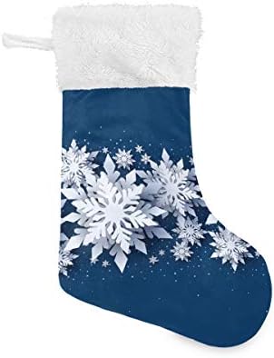 Коледни Чорапи PIMILAGU Christmas and Happy New Year 1 Опаковка 17,7, Окачените Чорапи за Коледна украса