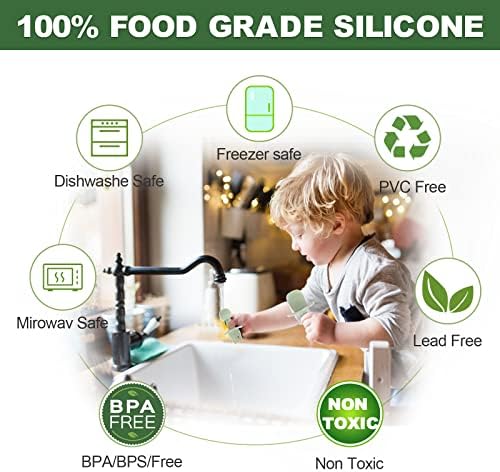 X-Innovatech Силикон за Детска посуда и Малка чаша | Без бисфенол А | За отбиване на бебето от гърдата с led подсветка | Детска
