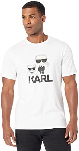 Мъжки t-shirt Karl & Choupette Karl & Choupette с кръгло деколте и плоска глава Karl Lagerfeld Paris