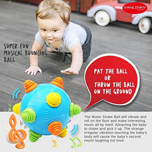 Детска музикална играчка с топка за разклащане, за деца - VANLINNY Bumble Топка за бебета, танцови играчка с неравномерен