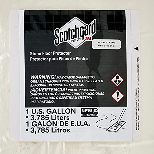 Защитно покритие за пода от камък Scotchgard 3M, Пакет обем 3,785 Л, 2 Пакета / Кейса