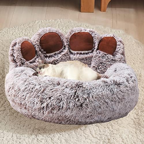 Легло за кучета и котки във формата на сладка Мечи Лапи, Успокояваща легло за кучета във формата на Поничка, Согревающая Уютна